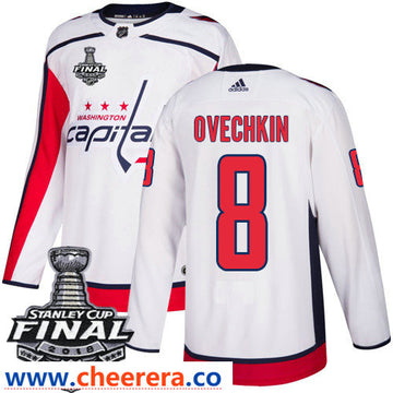 Alex Ovechkin Washington Capitals white Away jersey