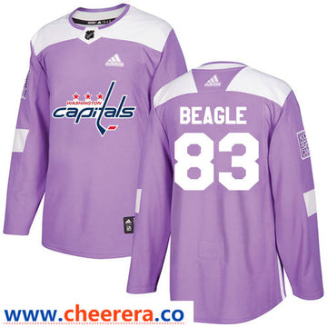 Jay Beagle Washington Capitals purple jersey