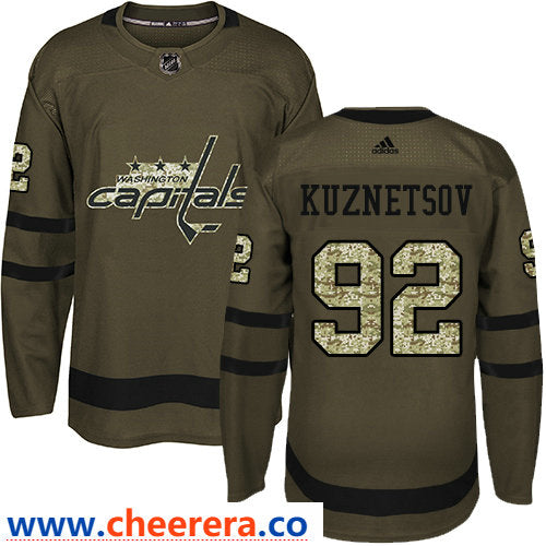 Evgeny Kuznetsov Washington Capitals green Salute To Service jersey