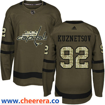 Evgeny Kuznetsov Washington Capitals green Salute To Service jersey