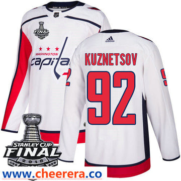 Evgeny Kuznetsov Washington Capitals white Away jersey