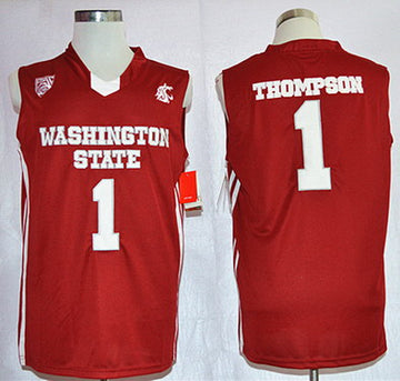 Klay Thompson Washington State Cougars red jersey