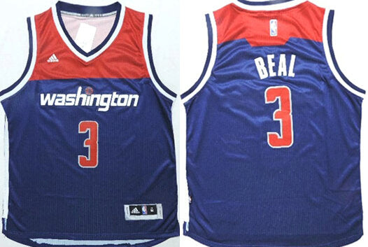 Bradley Beal Revolution Washington Wizards navy jersey