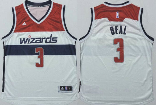 Bradley Beal Revolution Washington Wizards white jersey
