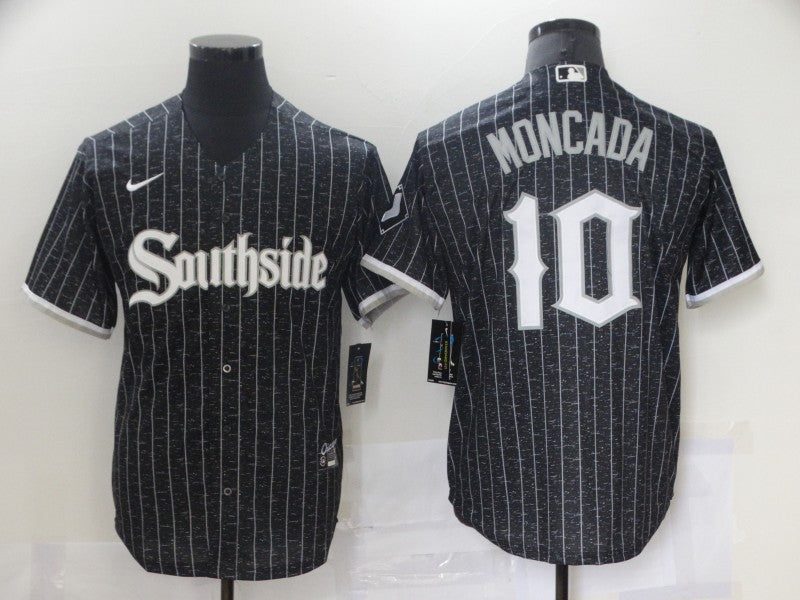 Yoan Moncada Chicago White Sox black City Connect jersey