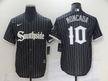 Yoan Moncada Chicago White Sox black City Connect jersey