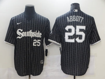Jeff Abbott Chicago White Sox black City Connect jersey