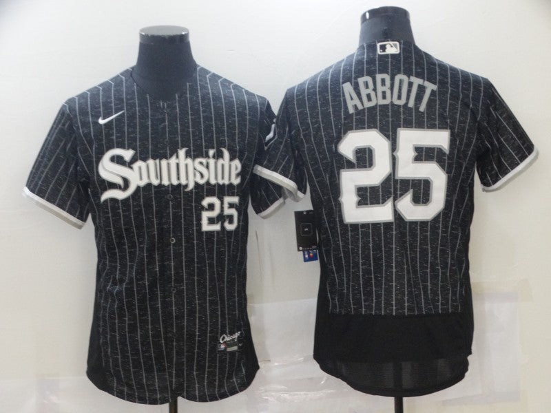 Jeff Abbott Chicago White Sox black City Connect jersey
