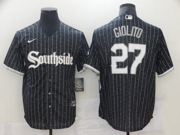 Lucas Giolito Chicago White Sox black City Connect jersey