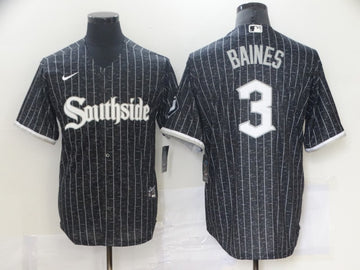 Harold Baines Chicago White Sox black City Connect jersey
