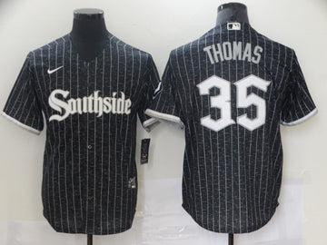 Frank Thomas Chicago White Sox black City Connect jersey