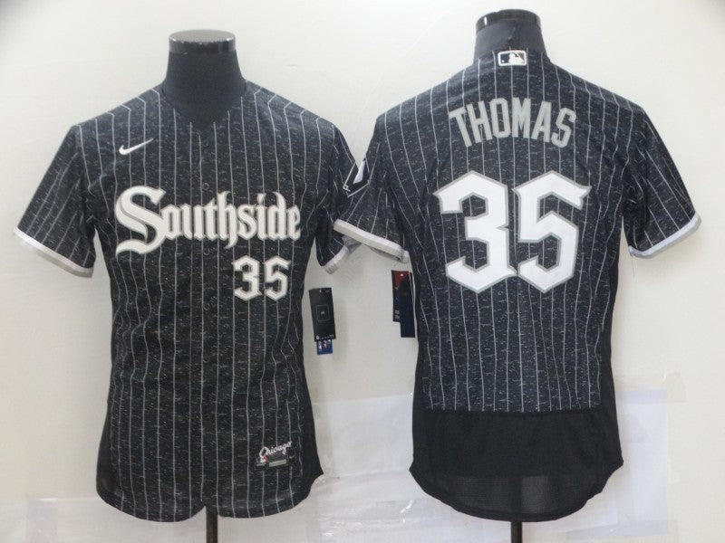 Frank Thomas Chicago White Sox black City Connect jersey