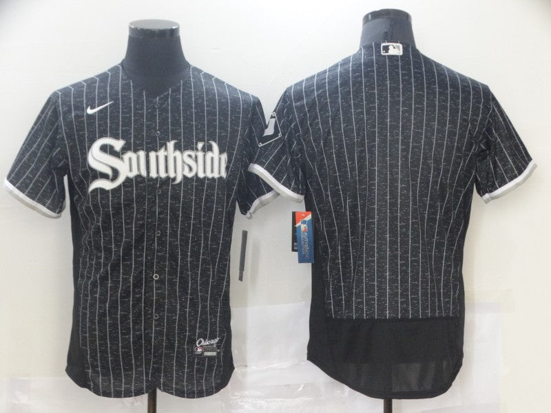 Custom Chicago White Sox black City Connect jersey