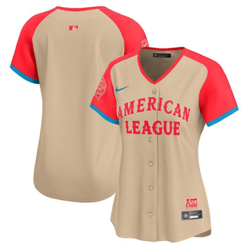 Custom American League All-Star cream All-Star jersey