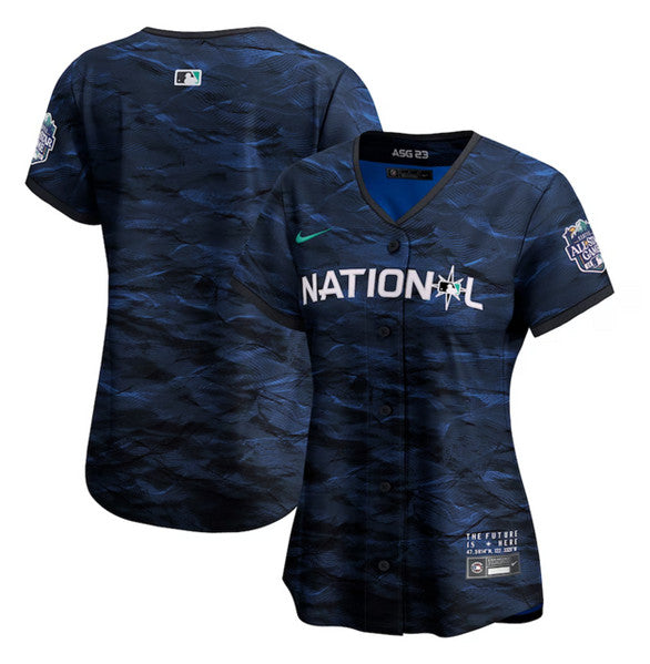 Custom MLB All-Star royal jersey