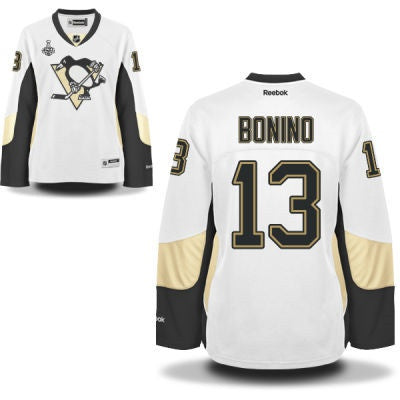 Nick Bonino Pittsburgh Penguins white Road jersey