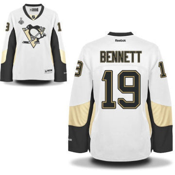 Beau Bennett Pittsburgh Penguins white Road jersey
