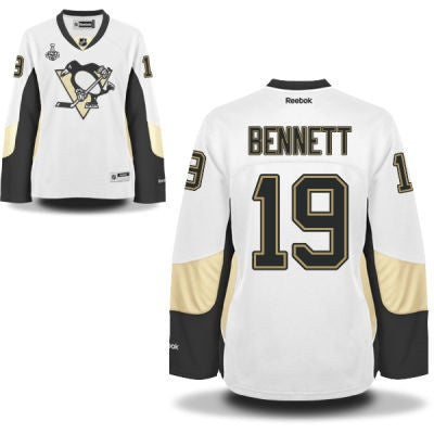 Beau Bennett Pittsburgh Penguins white Road jersey