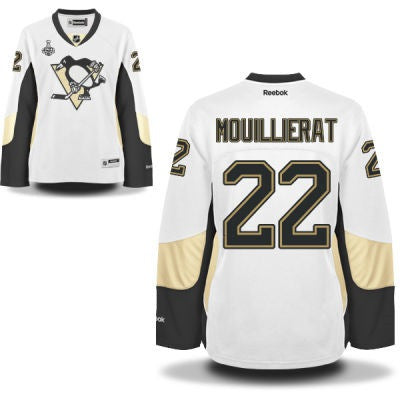 Kael Mouillierat Pittsburgh Penguins white Road jersey