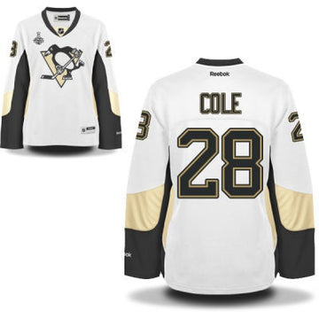 Ian Cole Pittsburgh Penguins white Road jersey