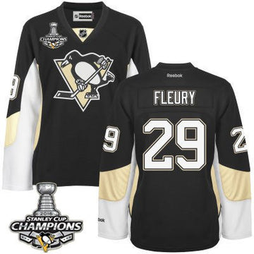 Marc-Andre Fleury Pittsburgh Penguins black jersey