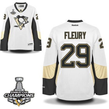 Marc-Andre Fleury Pittsburgh Penguins white jersey