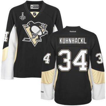 Tom Kuhnhackl Pittsburgh Penguins black jersey