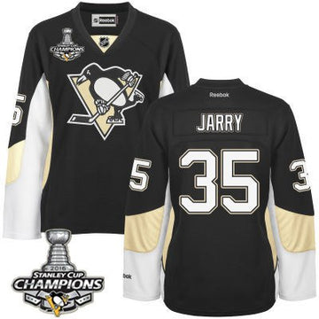 Tristan Jarry Pittsburgh Penguins black jersey
