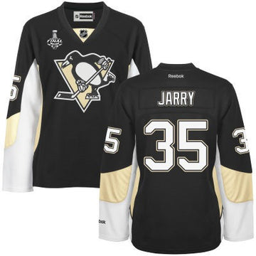 Tristan Jarry Pittsburgh Penguins black jersey