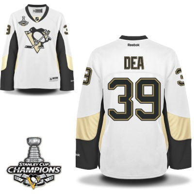 Jean-Sebastien Dea Pittsburgh Penguins white jersey