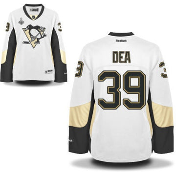 Jean-Sebastien Dea Pittsburgh Penguins white Road jersey