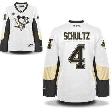 Justin Schultz Pittsburgh Penguins white Road jersey