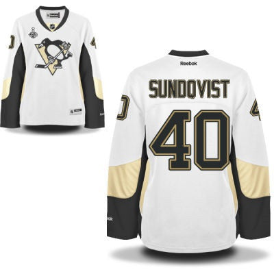 Jean-Sebastien Dea Pittsburgh Penguins white Road jersey