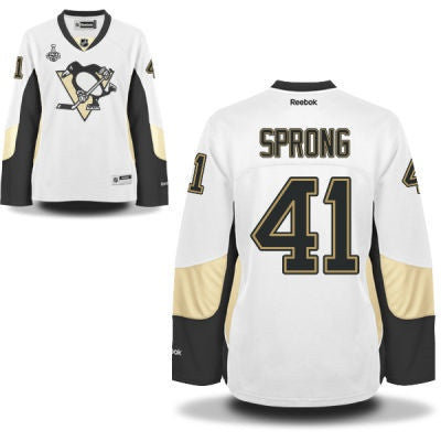 Daniel Sprong Pittsburgh Penguins white Road jersey