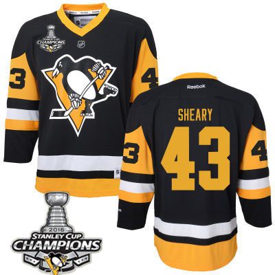 Conor Sheary Pittsburgh Penguins black jersey