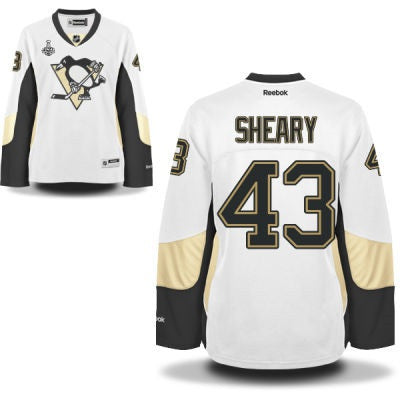 Conor Sheary Pittsburgh Penguins white Road jersey