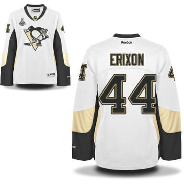 Tim Erixon Pittsburgh Penguins white Road jersey