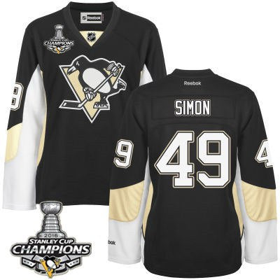 Dominik Simon Pittsburgh Penguins black jersey