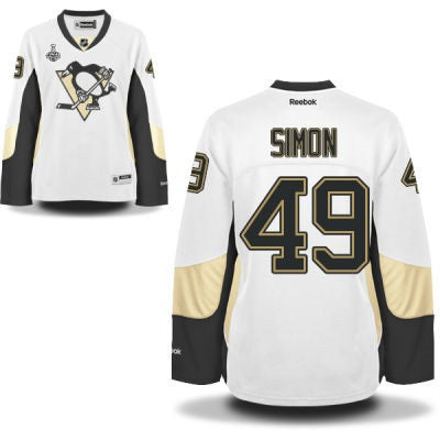 Dominik Simon Pittsburgh Penguins white Road jersey