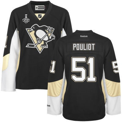 Derrick Pouliot Pittsburgh Penguins black jersey