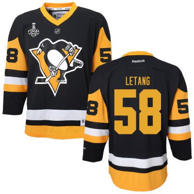 Kris Letang Pittsburgh Penguins black jersey