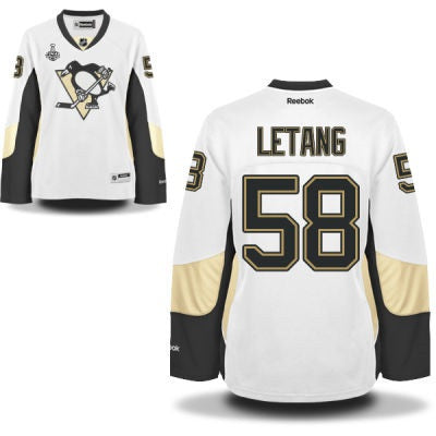 Kris Letang Pittsburgh Penguins white Road jersey