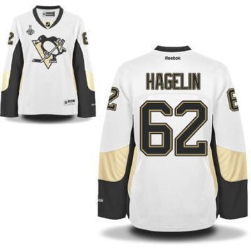 Carl Hagelin Pittsburgh Penguins white Road jersey