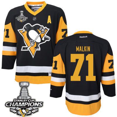 Evgeni Malkin Pittsburgh Penguins black jersey