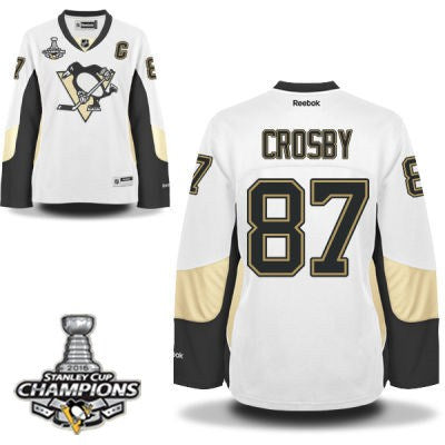 Sidney Crosby Pittsburgh Penguins white jersey