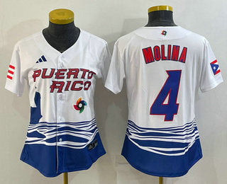 Yadier Molina Puerto Rico Baseball red Classic jersey