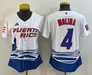 Yadier Molina Puerto Rico Baseball red Classic jersey