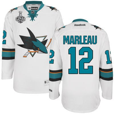 Patrick Marleau San Jose Sharks white Away jersey