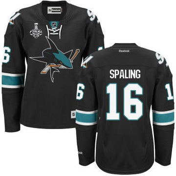 Nick Spaling San Jose Sharks black Third jersey