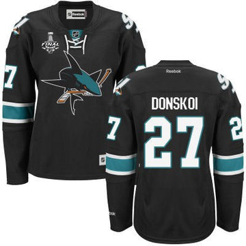 Joonas Donskoi San Jose Sharks black Third jersey